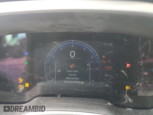 2023 Toyota Corolla Cross XLE with VIN 7MUDAAAG8PV055275, listed as a Copart auction lot 62363375 with 26,106 mi miles and Salvage title. Bid and sale history available at DreamBid. Image 9.
