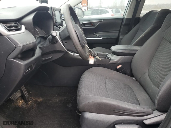 2019 Toyota RAV4 LE with VIN 2T3F1RFV9KW044589, listed as a Copart auction lot 45547645 with 87,569 mi miles and Salvage Title. Bid and sale history available at carsss.com. Image 7.