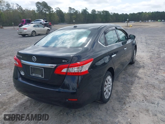 2015 Nissan Sentra SV with VIN 3N1AB7AP4FY368203, listed as a IAAI auction lot 41943298 with 115,375 mi miles. Bid and sale history available at carsss.com. Image 4.