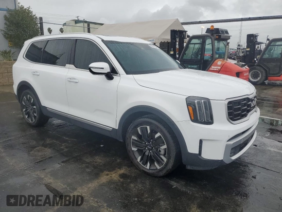 2023 Kia Telluride SX Prestige X-Line z VIN 5XYP5DGC9PG365045, wystawiony jako Copart lot #83581854 z przebiegiem 15 899 mil mil oraz Szkoda całkowita • Salvage title. Historia ofert i sprzedaży dostępna na DreamBid. Obrazek 4.