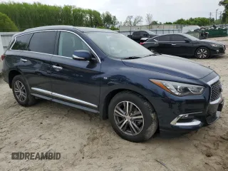 2018 Infiniti QX60 with VIN 5N1DL0MM2JC514305, listed as a Copart auction lot 52898375 with 87,131 mi miles and Salvage Title. Bid and sale history available at DreamBid. Image 4.