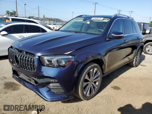 2020 Mercedes-Benz GLE 350 with VIN 4JGFB4JB9LA199801, listed as a Copart auction lot 60936445 with 94,942 mi miles and Salvage title. Bid and sale history available at DreamBid. Image 1.