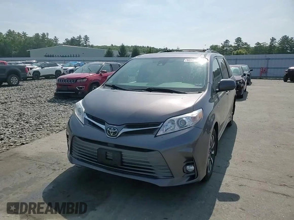 2019 Toyota Sienna XLE with VIN 5TDDZ3DC5KS221137, listed as a Copart auction lot 60358185 with 105,767 mi miles and Salvage title. Bid and sale history available at DreamBid. Image 14.