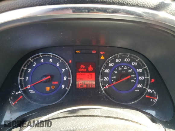 2009 Infiniti FX with VIN JNRAS18W79M158466, listed as a Copart auction lot 54892095 with 165,920 mi miles and Salvage title. Bid and sale history available at DreamBid. Image 9.