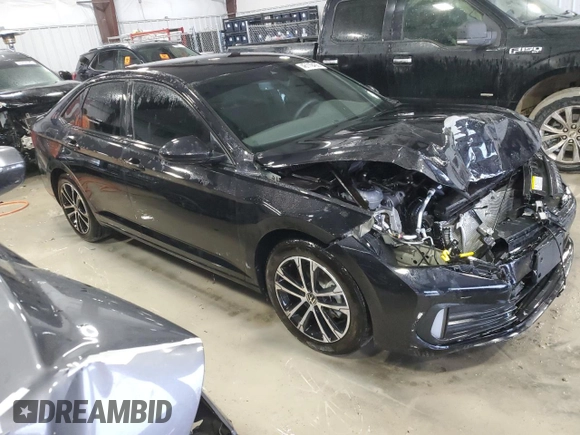 2024 Volkswagen Jetta Sport with VIN 3VWAM7BU4RM093016, listed as a Copart auction lot 46119455 with 7,873 mi miles and Salvage title. Bid and sale history available at DreamBid. Image 4.