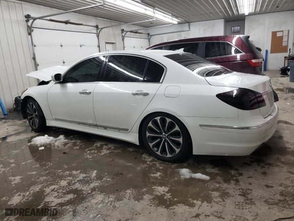 2013 Hyundai Genesis 5.0L R-Spec with VIN KMHGC4DH7DU226589, listed as a Copart auction lot 87473794 with 103,251 mi miles and Salvage Title. Bid and sale history available at carsss.com. Image 2.