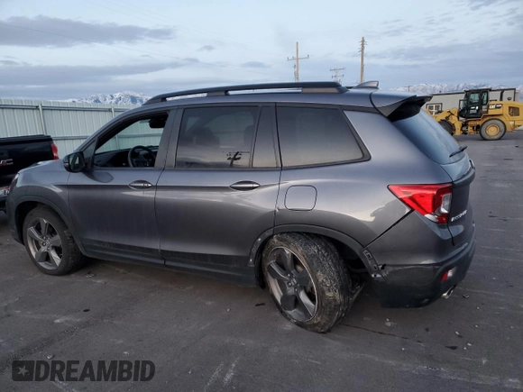 2021 Honda Passport Touring with VIN 5FNYF8H93MB006966, listed as a Copart auction lot 84738884 with 48,467 mi miles and Salvage Title. Bid and sale history available at carsss.com. Image 2.