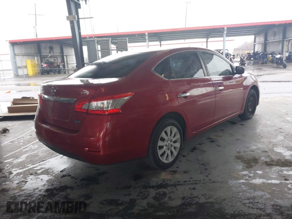 2013 Nissan Sentra SV with VIN 3N1AB7AP3DL777464, listed as a IAAI auction lot 41618961 with 89,886 mi miles. Bid and sale history available at carsss.com. Image 4.