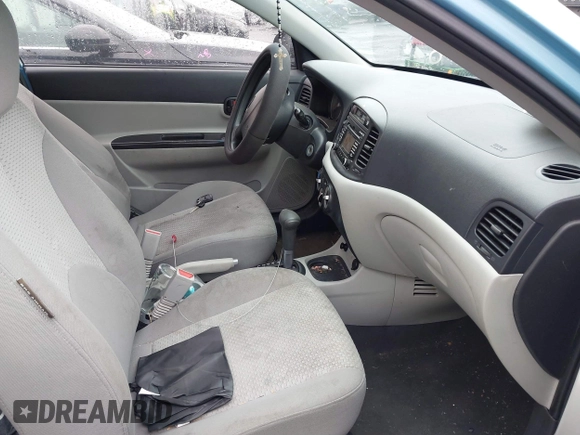 2008 Hyundai Accent GS with VIN KMHCM36C58U094977, listed as a IAAI auction lot 41495883 with 160,708 mi miles. Bid and sale history available at carsss.com. Image 5.