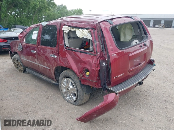 2009 Chevrolet Tahoe LTZ with VIN 1GNFK33039J120407, listed as a IAAI auction lot 39586085 with 247,429 mi miles and . Bid and sale history available at DreamBid. Image 3.