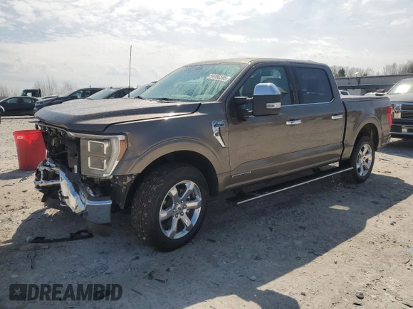 2022 Ford F-150 XL with VIN 1FTFW1ED4NFB39112, listed as a Copart auction lot 54496595 with 8,626 mi miles and Salvage Title. Bid and sale history available at DreamBid. Image 1.