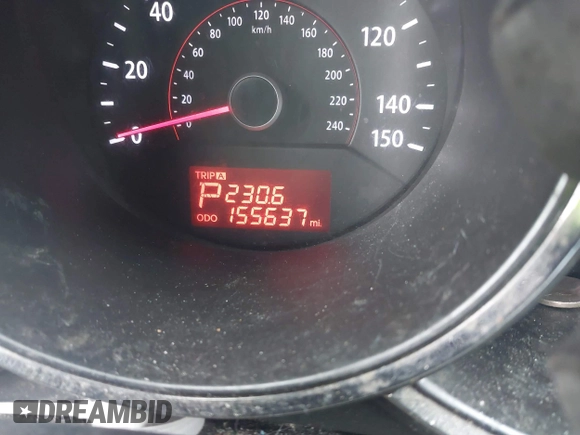 2012 Kia Sorento LX with VIN 5XYKT4A68CG237439, listed as a IAAI auction lot 41800247 with 155,637 mi miles. Bid and sale history available at carsss.com. Image 7.