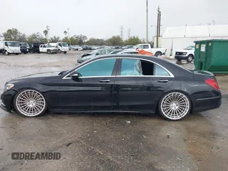 2015 Mercedes-Benz S-Class S 550 with VIN WDDUG8CB0FA162325, listed as a IAAI auction lot 41643485 with 114,766 mi miles. Bid and sale history available at carsss.com. Image 14.