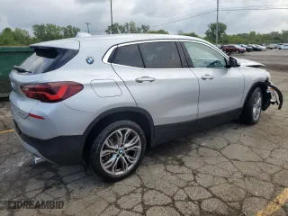 2021 BMW X2 xDrive28i with VIN WBXYJ1C09M5T13335, listed as a Copart auction lot 69640984 with 41,048 mi miles and Non Repairable. Bid and sale history available at carsss.com. Image 3.