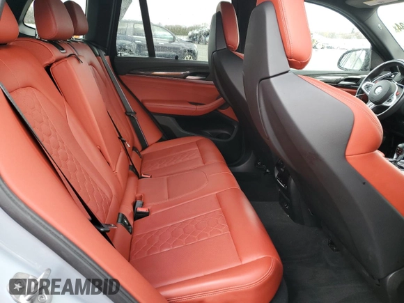 2023 BMW X3 M with VIN 5YM13EC02P9S08561, listed as a Copart auction lot 81371134 with 15,589 mi miles and Salvage title. Bid and sale history available at DreamBid. Image 11.