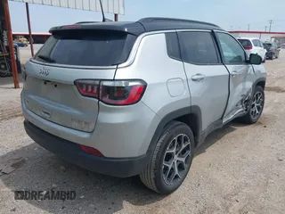 2024 Jeep Compass Limited with VIN 3C4NJDCN0RT113691, listed as a IAAI auction lot 42054160 with 24,431 mi miles and . Bid and sale history available at carsss.com. Image 4.