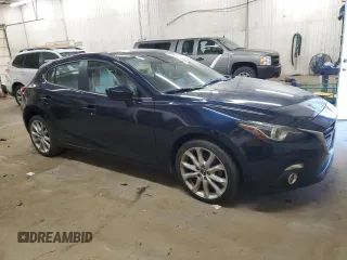 2015 Mazda 3 S Grand Touring with VIN JM1BM1M37F1255707, listed as a Copart auction lot 50384255 with 92,111 mi miles and Salvage Title. Bid and sale history available at DreamBid. Image 4.
