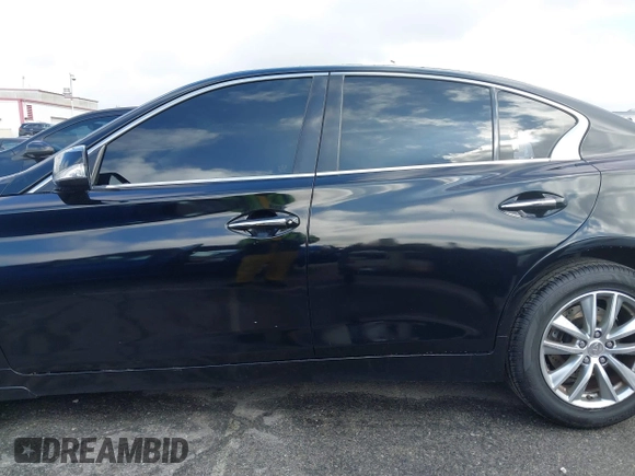 2014 Infiniti Q50 Premium with VIN JN1BV7AR2EM685587, listed as a IAAI auction lot 41777563 with 134,443 mi miles and . Bid and sale history available at DreamBid. Image 14.