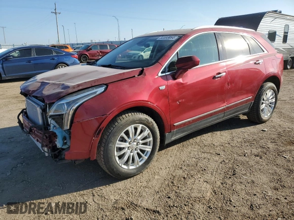 2019 Cadillac XT5 Luxury AWD with VIN 1GYKNDRS7KZ171794, listed as a Copart auction lot 83385654 with 52,229 mi miles and Salvage Title. Bid and sale history available at carsss.com. Image 1.