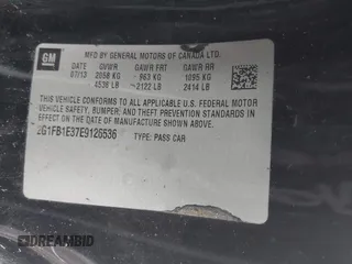 2014 Chevrolet Camaro LT z VIN 2G1FB1E37E9126536, wystawiony jako IAAI lot #42449772 z przebiegiem 172 412 mil mil oraz . Historia ofert i sprzedaży dostępna na DreamBid. Obrazek 9.