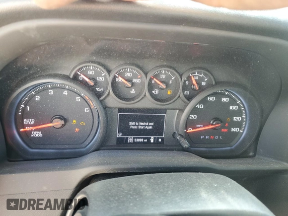 2022 Chevrolet Silverado 1500 Custom Trail Boss with VIN 3GCUDCETXNG649141, listed as a Copart auction lot 43565075 with 53,898 mi miles and Salvage Title. Bid and sale history available at DreamBid. Image 9.