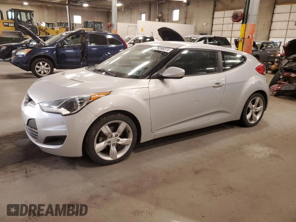 2014 Hyundai Veloster with VIN KMHTC6AD3EU212217, listed as a Copart auction lot 76396874 with 156,718 mi miles and Salvage Title. Bid and sale history available at carsss.com. Image 1.