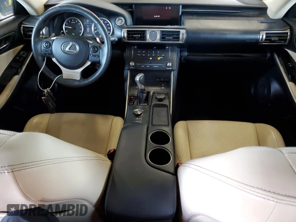 2015 Lexus IS 250 with VIN JTHCF1D22F5016112, listed as a Copart auction lot 62110655 with 85,036 mi miles and Salvage title. Bid and sale history available at DreamBid. Image 8.