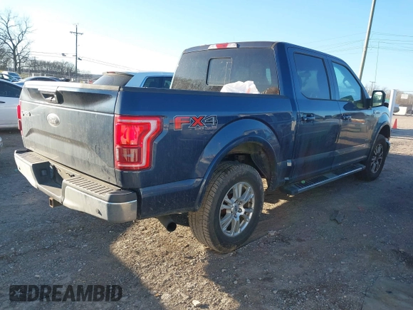 2015 Ford F-150 XLT with VIN 1FTEW1EP7FFD00589, listed as a IAAI auction lot 41677203 with 156,064 mi miles. Bid and sale history available at carsss.com. Image 4.
