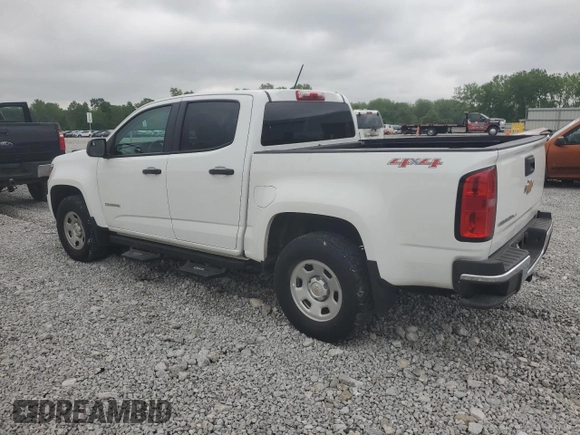 2020 Chevrolet Colorado 4WD Work Truck with VIN 1GCGTBEN4L1242360, listed as a Copart auction lot 58820455 with 29,208 mi miles and Salvage title. Bid and sale history available at DreamBid. Image 2.