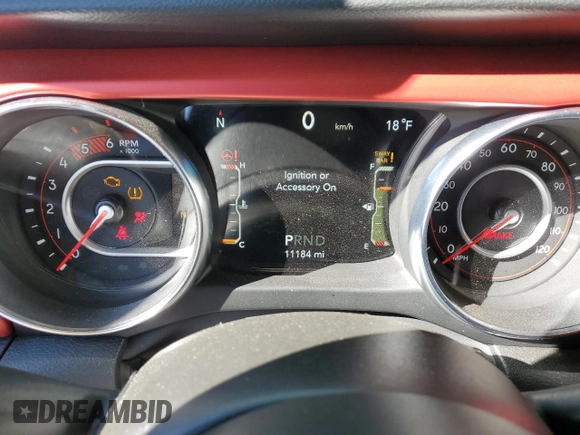 2021 Jeep Wrangler Unlimited Rubicon with VIN 1C4JJXFM7MW702520, listed as a Copart auction lot 41609735 with 11,184 mi miles and Salvage Title. Bid and sale history available at carsss.com. Image 9.
