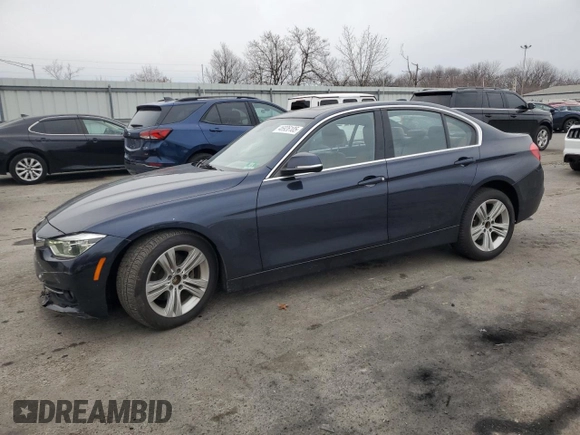 2017 BMW 3 Series 330i xDrive with VIN WBA8D9G38HNU61518, listed as a Copart auction lot 46926105 with 184,525 mi miles and Salvage Title. Bid and sale history available at carsss.com. Image 1.