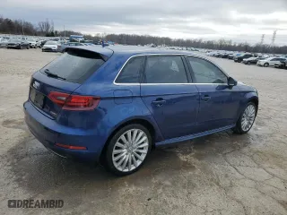 2016 Audi A3 e-tron Premium Plus with VIN WAUTPBFF9GA050316, listed as a Copart auction lot 86016444 with 65,491 mi miles and Salvage Title. Bid and sale history available at carsss.com. Image 3.