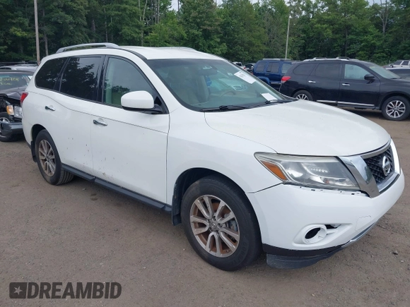 2015 Nissan Pathfinder SL with VIN 5N1AR2MM5FC705429, listed as a IAAI auction lot 42678231 with 162,526 mi miles and . Bid and sale history available at DreamBid. Image 1.