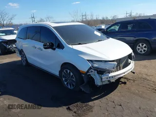 2023 Honda Odyssey EX-L with VIN 5FNRL6H60PB056011, listed as a IAAI auction lot 41667196 with 79,893 mi miles. Bid and sale history available at carsss.com. Image 1.