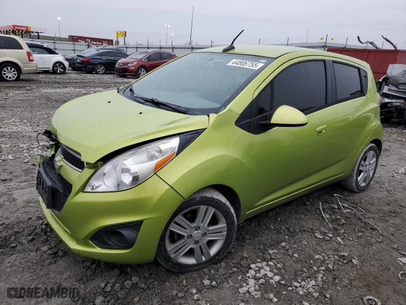 2013 Chevrolet Spark LS with VIN KL8CB6S97DC536902, listed as a Copart auction lot 44806755 with 170,052 mi miles and Salvage Title. Bid and sale history available at carsss.com. Image 1.
