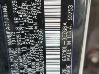 2023 Lexus ES 350 F Sport z VIN 58AJZ1B14PU142056, wystawiony jako Copart lot #52217085 z przebiegiem 30 837 mil mil oraz Szkoda całkowita • Salvage title. Historia ofert i sprzedaży dostępna na DreamBid. Obrazek 12.