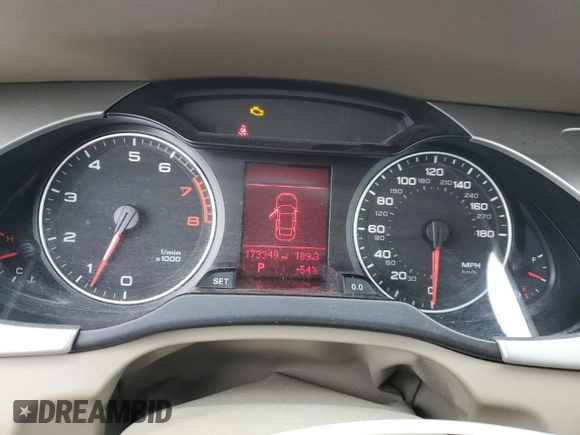 2012 Audi A4 2.0T Premium with VIN WAUBFAFL7CN006834, listed as a Copart auction lot 51216225 with 173,349 mi miles and Salvage Title. Bid and sale history available at carsss.com. Image 9.