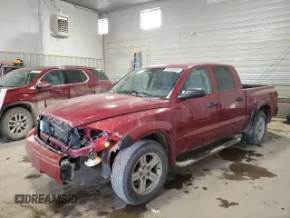 2007 Dodge Dakota SLT with VIN 1D7HW48P77S227488, listed as a Copart auction lot 84265044 with 189,982 mi miles and Salvage Title. Bid and sale history available at carsss.com. Image 1.