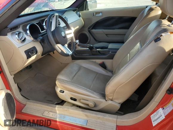 2009 Ford Mustang with VIN 1ZVHT84N295135184, listed as a Copart auction lot 53210055 with Not provided miles and Clean title. Bid and sale history available at DreamBid. Image 7.