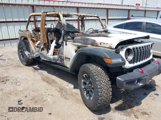 2025 Jeep Wrangler Rubicon with VIN 1C4PJXFN5SW528186, listed as a IAAI auction lot 42225082 with Not provided miles and . Bid and sale history available at DreamBid. Image 1.