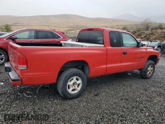 1998 Dodge Dakota SLT with VIN 1B7GG22X1WS598712, listed as a Copart auction lot 76095004 with 196,012 mi miles and Salvage Title. Bid and sale history available at carsss.com. Image 3.