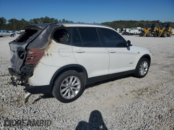 2017 BMW X3 sDrive28i with VIN 5UXWZ7C30H0V91598, listed as a Copart auction lot 46327115 with Not Provided miles and Non Repairable. Bid and sale history available at DreamBid. Image 3.
