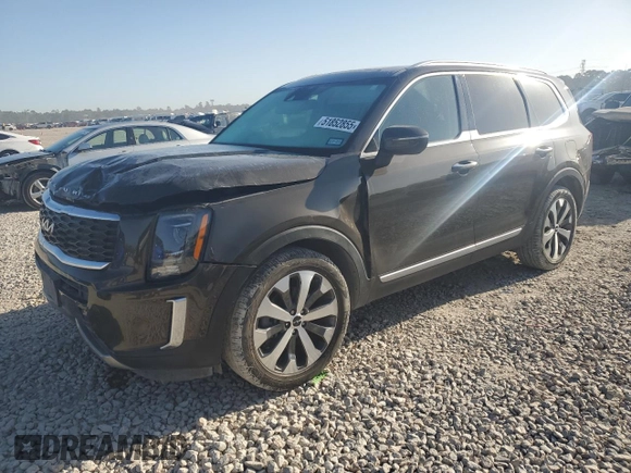 2022 Kia Telluride S with VIN 5XYP64HC7NG228310, listed as a Copart auction lot 51852855 with 64,468 mi miles and Salvage title. Bid and sale history available at DreamBid. Image 1.