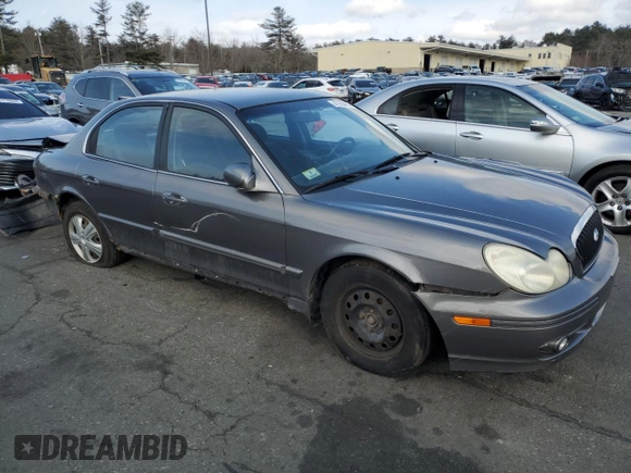 2002 Hyundai Sonata with VIN KMHWF25H62A662564, listed as a Copart auction lot 47608485 with 144,402 mi miles and Clean Title. Bid and sale history available at carsss.com. Image 4.