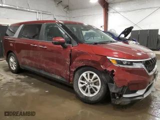 2022 Kia Carnival LXS with VIN KNDNB4H33N6168337, listed as a Copart auction lot 47724905 with 51,061 mi miles and Salvage Title. Bid and sale history available at carsss.com. Image 4.