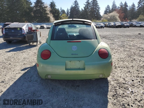 2003 Volkswagen New Beetle Coupe GLS with VIN 3VWCD21C23M406673, listed as a Copart auction lot 53209135 with 106,430 mi miles and Salvage Title. Bid and sale history available at carsss.com. Image 6.