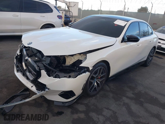 2024 BMW i5 M60 with VIN WBY43FK05RCR89416, listed as a IAAI auction lot 41263506 with 5,062 mi miles and . Bid and sale history available at DreamBid. Image 20.