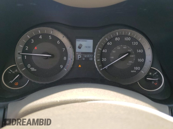 2012 Infiniti M37 with VIN JN1BY1AR4CM390010, listed as a Copart auction lot 57322484 with 165,977 mi miles and Salvage Title. Bid and sale history available at carsss.com. Image 9.
