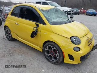 2016 FIAT 500 Turbo with VIN 3C3CFFHH2GT165364, listed as a IAAI auction lot 41610604 with 1 mi miles. Bid and sale history available at carsss.com. Image 1.