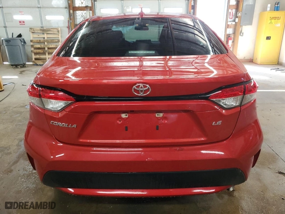 2020 Toyota Corolla LE with VIN 5YFEPRAE2LP073560, listed as a Copart auction lot 48123245 with 123,497 mi miles and Salvage Title. Bid and sale history available at carsss.com. Image 6.